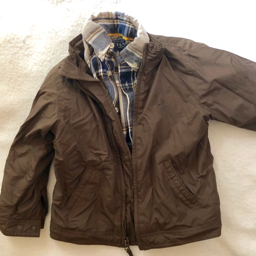 Polo Brown Fleece Lined (Hooded) Jacket